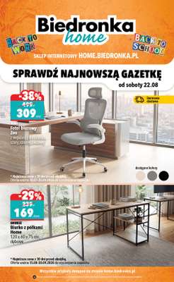 Biedronka Home - gazetka promocyjna Back to school, back to work od soboty 22.08 do soboty 31.10