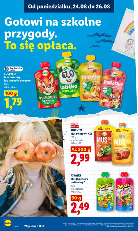 Lidl - gazetka promocyjna Oferta od poniedziałku od poniedziałku 24.08 do środy 26.08 - strona 68