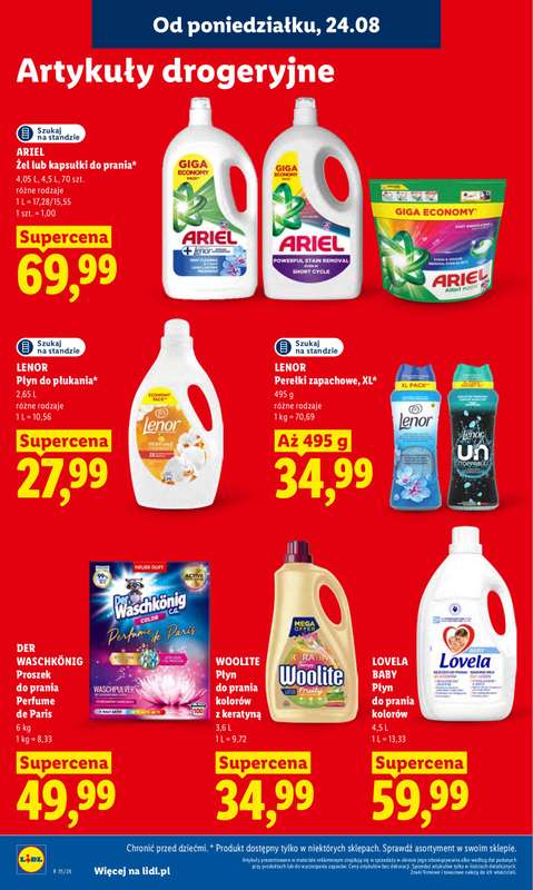 Lidl - gazetka promocyjna Oferta od poniedziałku od poniedziałku 24.08 do środy 26.08 - strona 92