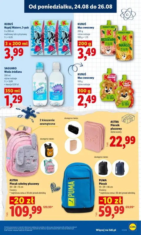 Lidl - gazetka promocyjna Oferta od poniedziałku od poniedziałku 24.08 do środy 26.08 - strona 69