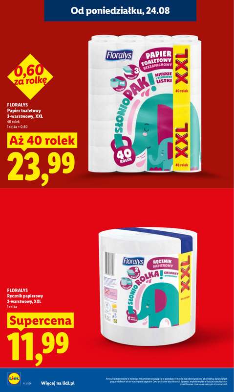 Lidl - gazetka promocyjna Oferta od poniedziałku od poniedziałku 24.08 do środy 26.08 - strona 24
