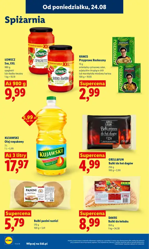 Lidl - gazetka promocyjna Oferta od poniedziałku od poniedziałku 24.08 do środy 26.08 - strona 86