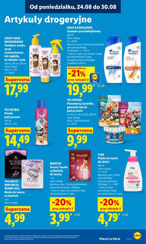 Lidl - gazetka promocyjna Oferta od poniedziałku od poniedziałku 24.08 do środy 26.08 - strona 91