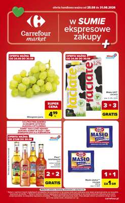 Carrefour Market - gazetka promocyjna Gazetka Ekspresowe zakupy od wtorku 25.08 do poniedziałku 31.08