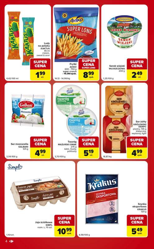 Carrefour Market - gazetka promocyjna Gazetka Ekspresowe zakupy od wtorku 25.08 do poniedziałku 31.08 - strona 4
