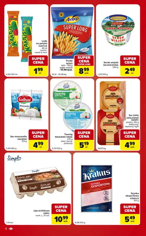 Carrefour Market - gazetka promocyjna Gazetka Ekspresowe zakupy od wtorku 25.08 do poniedziałku 31.08 - strona 4