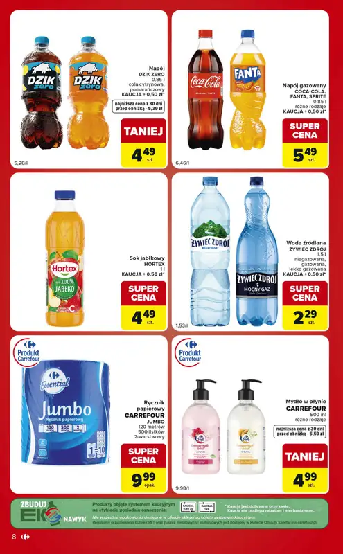 Carrefour Market - gazetka promocyjna Gazetka Ekspresowe zakupy od wtorku 25.08 do poniedziałku 31.08 - strona 8