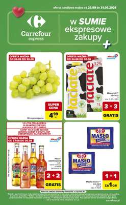 Carrefour Express - gazetka promocyjna Gazetka Express od wtorku 25.08 do poniedziałku 31.08