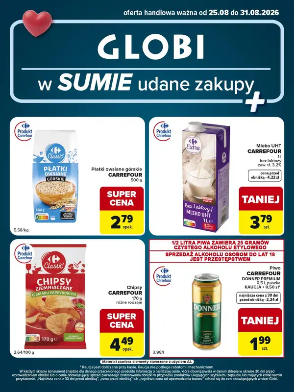 Globi - gazetka promocyjna Gazetka Globi od wtorku 25.08 do poniedziałku 31.08 - strona 2