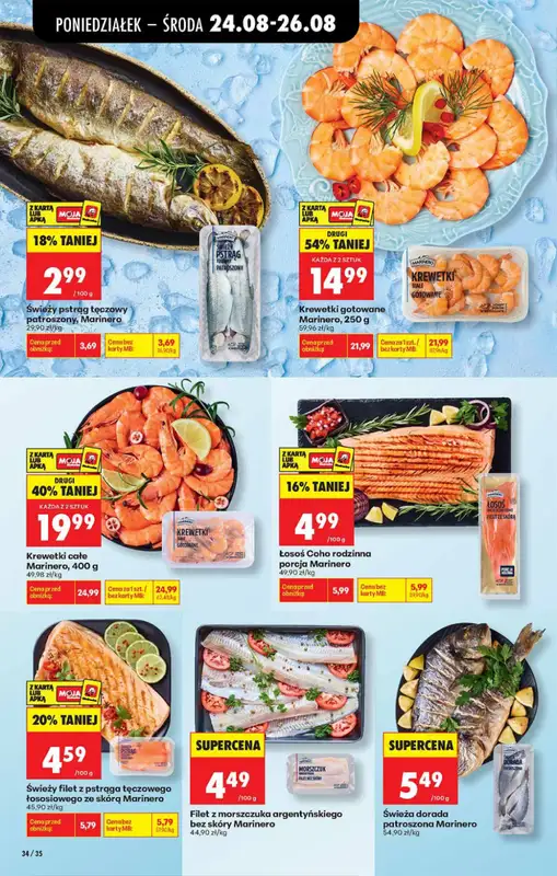 Biedronka - gazetka promocyjna Od poniedziałku od poniedziałku 24.08 do soboty 29.08 - strona 34