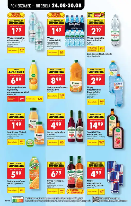 Biedronka - gazetka promocyjna Od poniedziałku, Z ladą tradycyjną od poniedziałku 24.08 do soboty 29.08 - strona 50