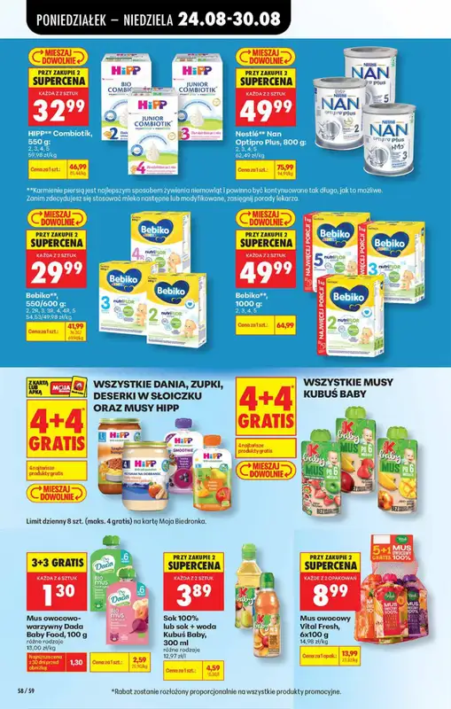 Biedronka - gazetka promocyjna Od poniedziałku, Z ladą tradycyjną od poniedziałku 24.08 do soboty 29.08 - strona 58