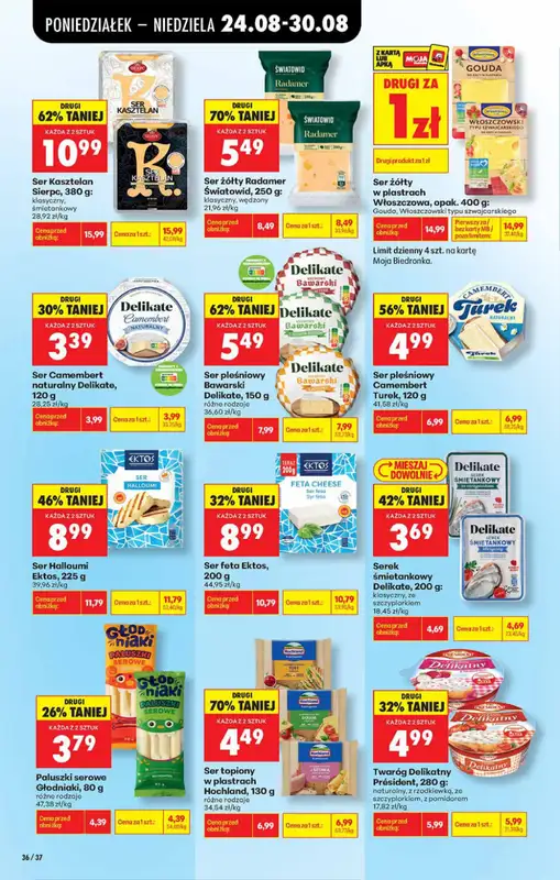 Biedronka - gazetka promocyjna Od poniedziałku, Z ladą tradycyjną od poniedziałku 24.08 do soboty 29.08 - strona 36