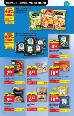 Biedronka - gazetka promocyjna Od poniedziałku, Z ladą tradycyjną od poniedziałku 24.08 do soboty 29.08 - strona 40