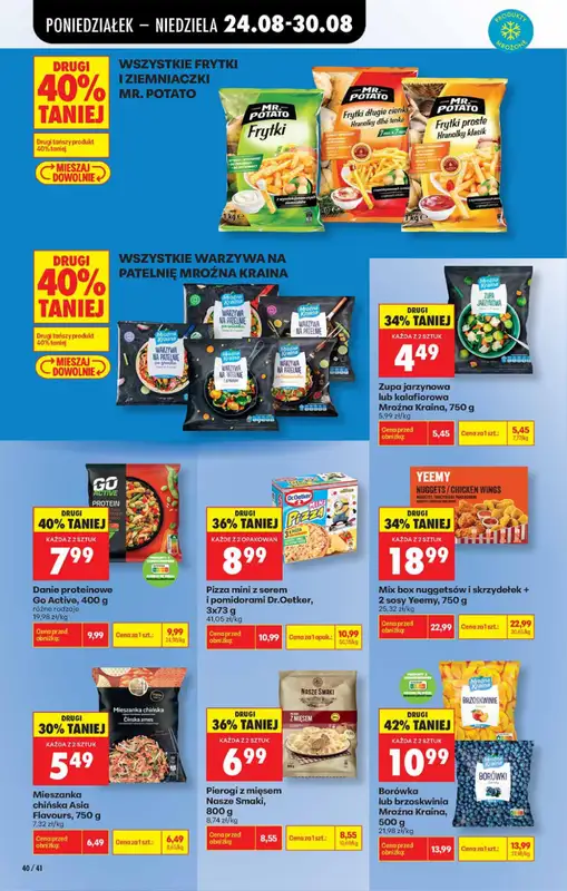 Biedronka - gazetka promocyjna Od poniedziałku, Z ladą tradycyjną od poniedziałku 24.08 do soboty 29.08 - strona 40