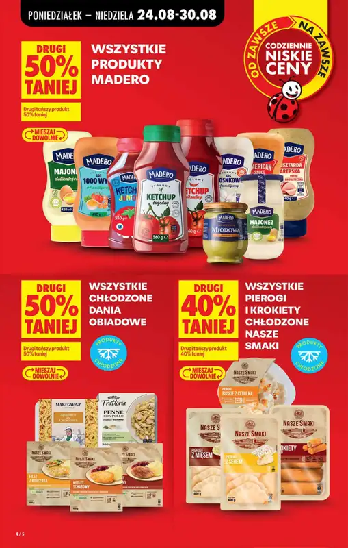 Biedronka - gazetka promocyjna Od poniedziałku, Z ladą tradycyjną od poniedziałku 24.08 do soboty 29.08 - strona 4
