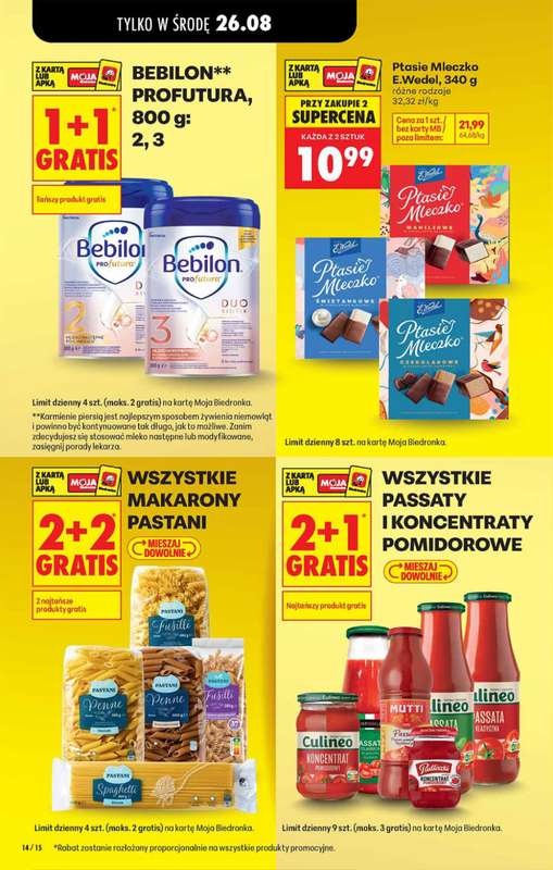 Biedronka - gazetka promocyjna Od poniedziałku, Z ladą tradycyjną od poniedziałku 24.08 do soboty 29.08 - strona 14