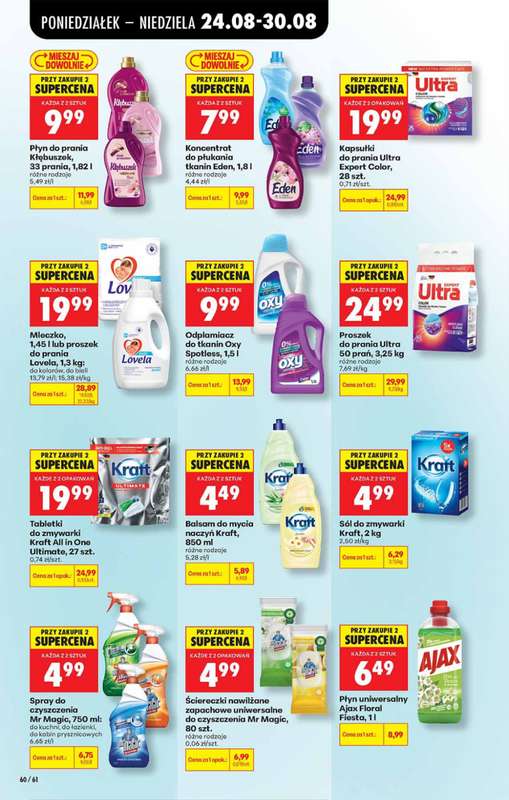 Biedronka - gazetka promocyjna Od poniedziałku, Z ladą tradycyjną od poniedziałku 24.08 do soboty 29.08 - strona 60