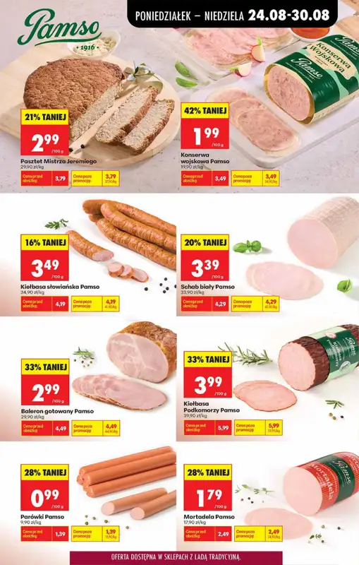 Biedronka - gazetka promocyjna Od poniedziałku, Z ladą tradycyjną od poniedziałku 24.08 do soboty 29.08 - strona 29