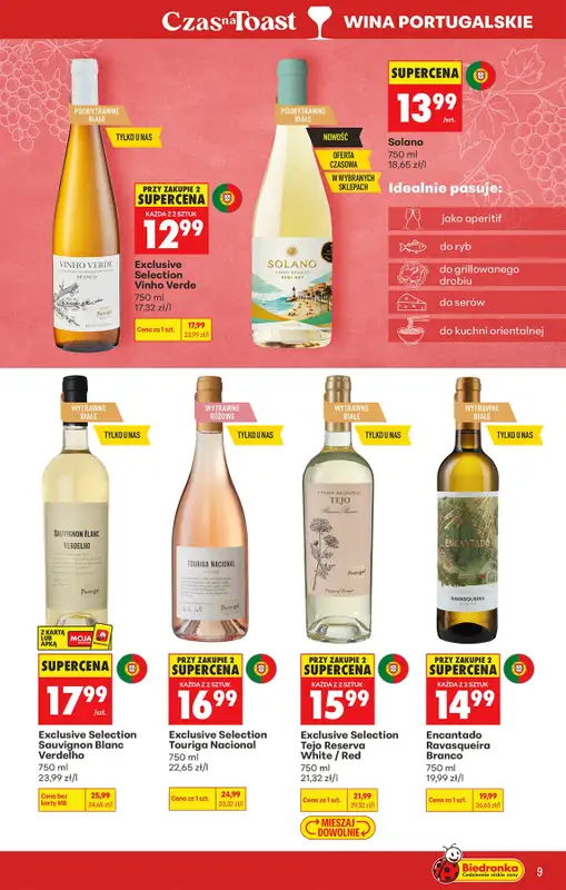 Biedronka - gazetka promocyjna Czas na Toast! od poniedziałku 24.08 do soboty 05.09 - strona 11
