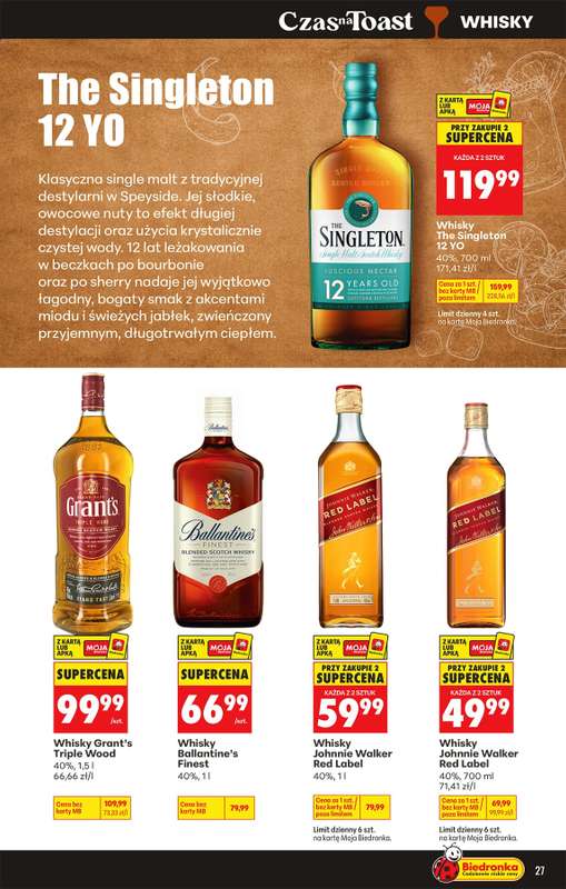 Biedronka - gazetka promocyjna Czas na Toast! od poniedziałku 24.08 do soboty 05.09 - strona 29