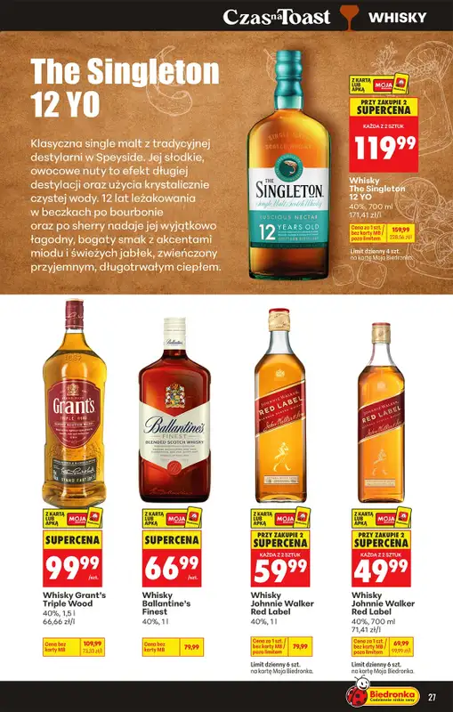 Biedronka - gazetka promocyjna Czas na Toast! od poniedziałku 24.08 do soboty 05.09 - strona 29