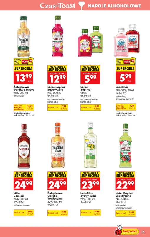 Biedronka - gazetka promocyjna Czas na Toast! od poniedziałku 24.08 do soboty 05.09 - strona 37