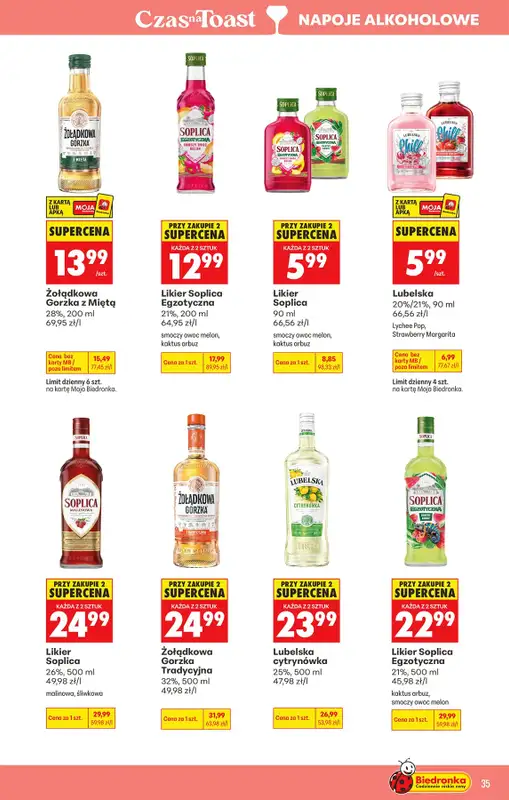 Biedronka - gazetka promocyjna Czas na Toast! od poniedziałku 24.08 do soboty 05.09 - strona 37
