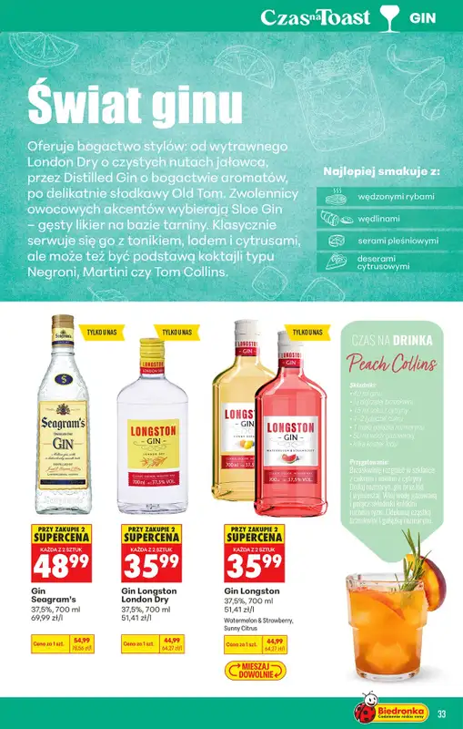 Biedronka - gazetka promocyjna Czas na Toast! od poniedziałku 24.08 do soboty 05.09 - strona 35