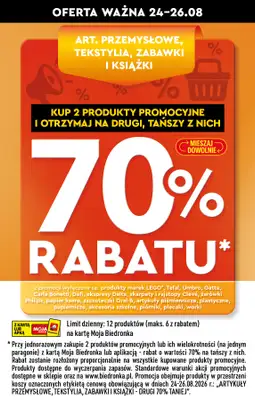 Biedronka - gazetka promocyjna Hity i inspiracje, od 24.08 od poniedziałku 24.08 do środy 09.09 - strona 2