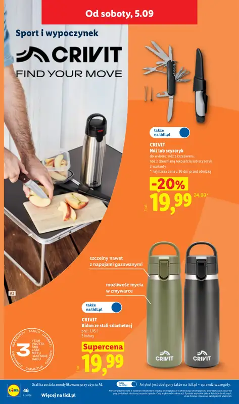 Lidl - gazetka promocyjna Katalog od poniedziałku 31.08 do soboty 05.09 - strona 54