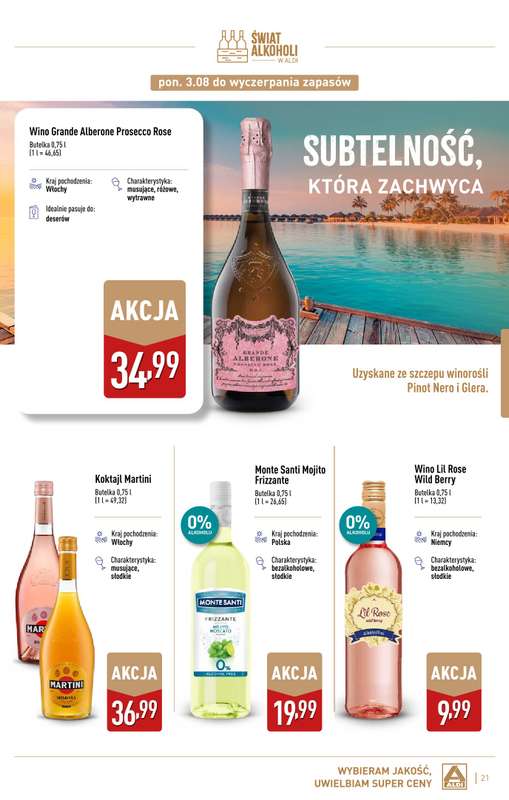 Aldi - gazetka promocyjna Świat alkoholi od poniedziałku 03.08 do niedzieli 30.08 - strona 22