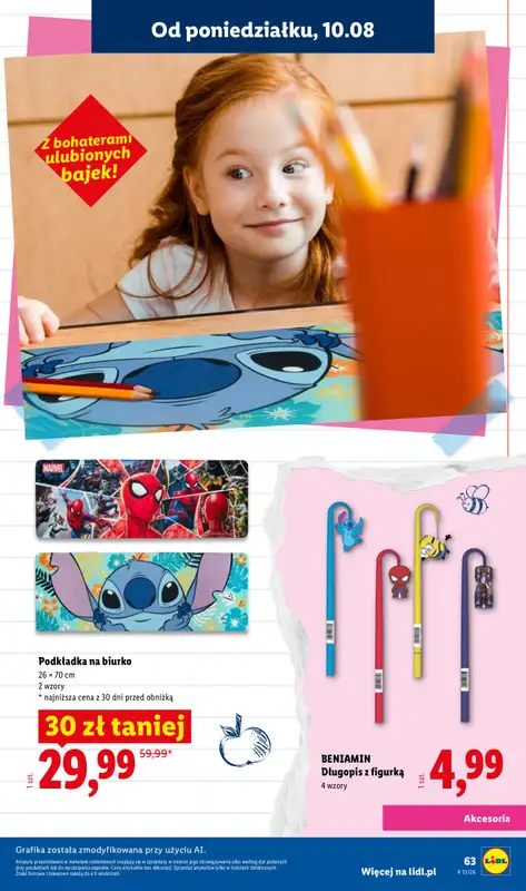 Lidl - gazetka promocyjna Kompletna Wyprawka W Megacenach od wtorku 14.07 do poniedziałku 31.08 - strona 65