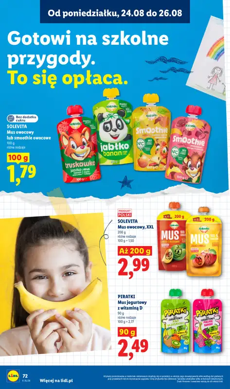Lidl - gazetka promocyjna Kompletna Wyprawka W Megacenach od wtorku 14.07 do poniedziałku 31.08 - strona 76