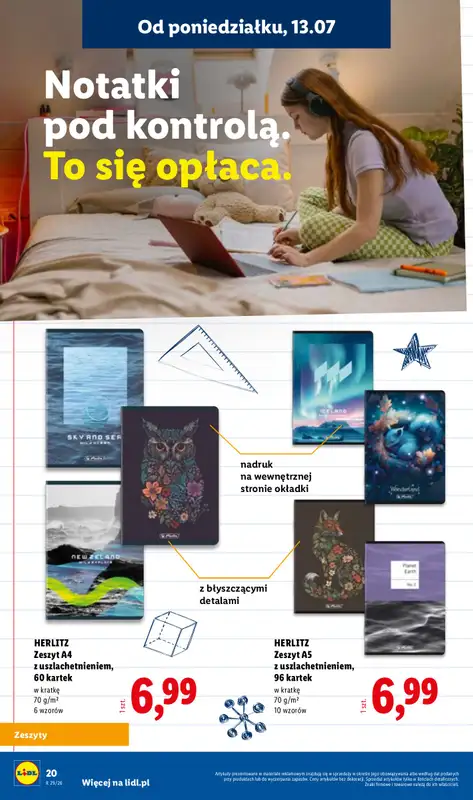 Lidl - gazetka promocyjna Kompletna Wyprawka W Megacenach od wtorku 14.07 do poniedziałku 31.08 - strona 22