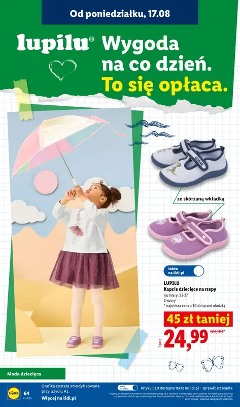 Lidl - gazetka promocyjna Kompletna Wyprawka W Megacenach od wtorku 14.07 do poniedziałku 31.08 - strona 68