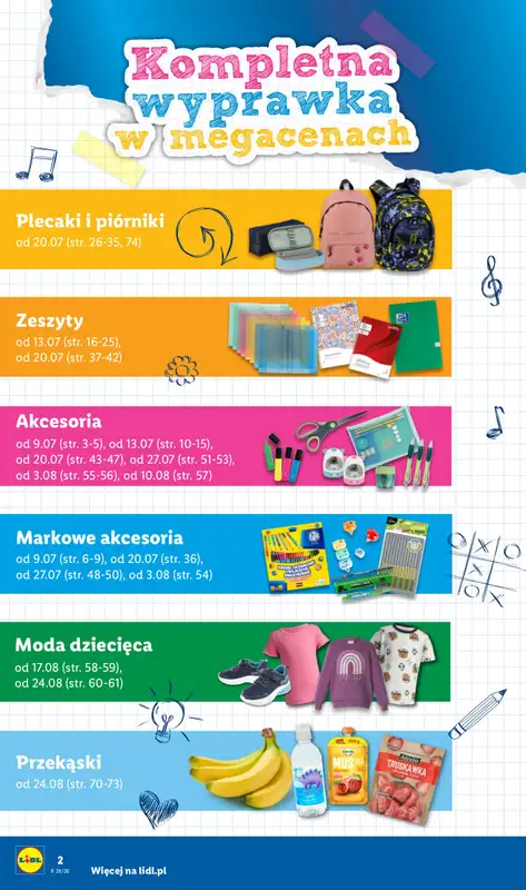 Lidl - gazetka promocyjna Kompletna Wyprawka W Megacenach od wtorku 14.07 do poniedziałku 31.08 - strona 4