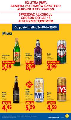 Lidl - gazetka promocyjna Oferta od poniedziałku od poniedziałku 24.08 do środy 26.08 - strona 77