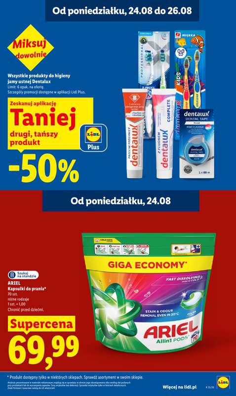Lidl - gazetka promocyjna Oferta od poniedziałku od poniedziałku 24.08 do środy 26.08 - strona 25
