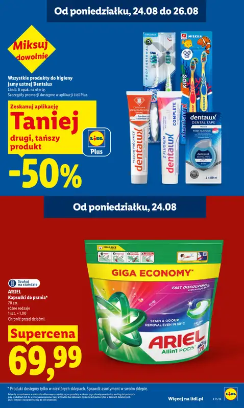 Lidl - gazetka promocyjna Oferta od poniedziałku od poniedziałku 24.08 do środy 26.08 - strona 25