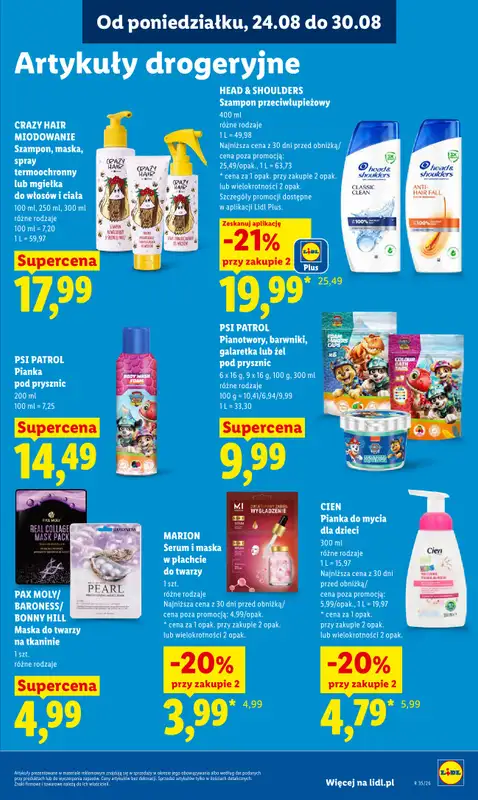 Lidl - gazetka promocyjna Oferta od poniedziałku od poniedziałku 24.08 do środy 26.08 - strona 91