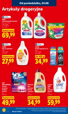 Lidl - gazetka promocyjna Oferta od poniedziałku od poniedziałku 24.08 do środy 26.08 - strona 92