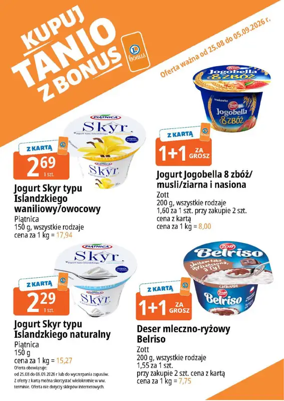 Leclerc - gazetka promocyjna Kupuj tanio z bonus od wtorku 25.08 do soboty 05.09 - strona 6