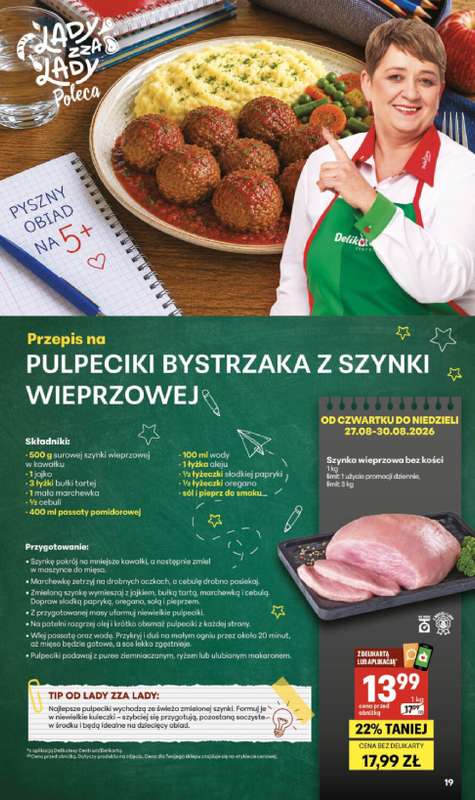 Delikatesy Centrum - gazetka promocyjna Gazetka  do środy 02.09 - strona 19