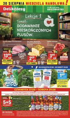 Delikatesy Centrum - gazetka promocyjna Gazetka  do środy 02.09