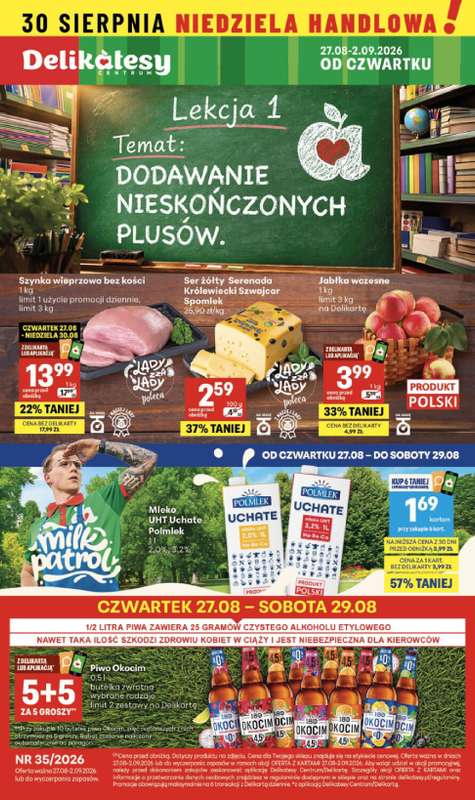 Delikatesy Centrum - gazetka promocyjna Gazetka  do środy 02.09