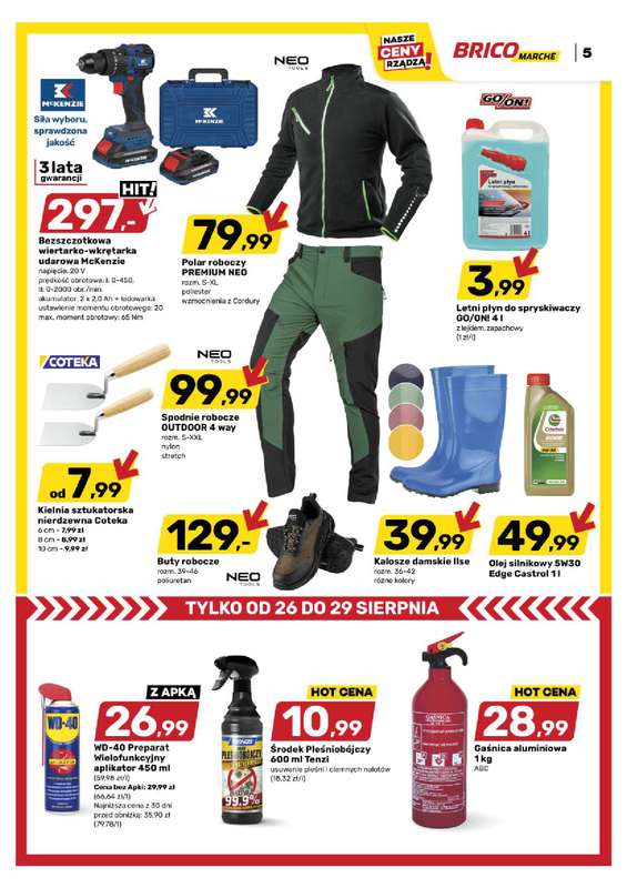 Bricomarche - gazetka promocyjna Gazetka od środy 26.08 do soboty 05.09 - strona 6