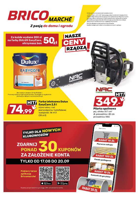 Bricomarche - gazetka promocyjna Gazetka od środy 26.08 do soboty 05.09