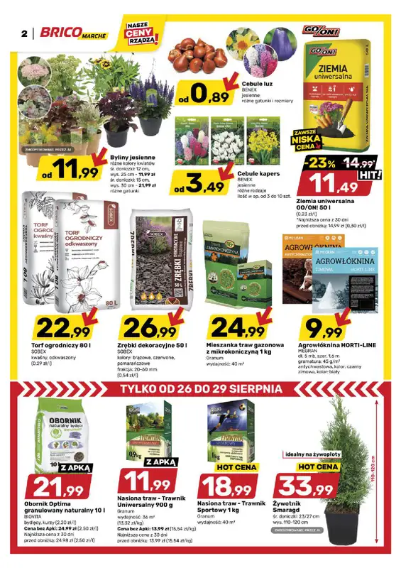 Bricomarche - gazetka promocyjna Gazetka od środy 26.08 do soboty 05.09 - strona 2