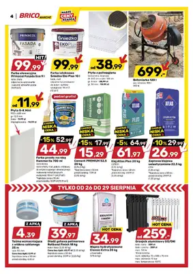 Bricomarche - gazetka promocyjna Gazetka od środy 26.08 do soboty 05.09 - strona 4
